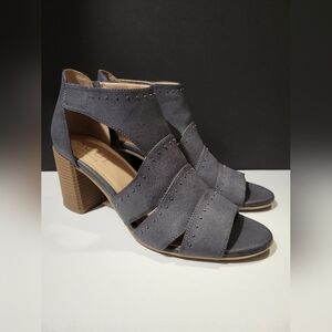 SOUL Naturalizer Grey Open-Toed Heels
